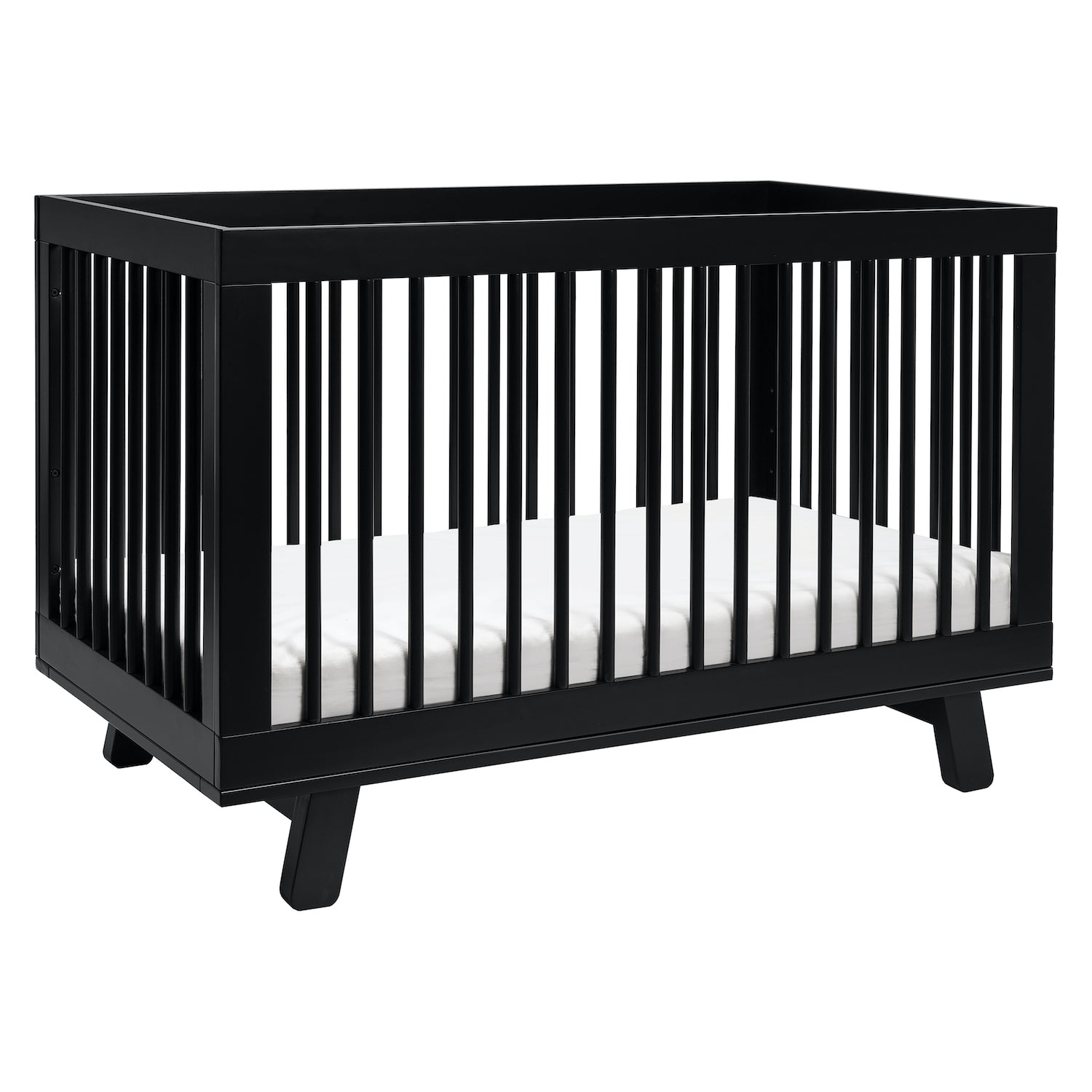 Hudson 3-in-1 Convertible Crib with Toddler Bed Conversion Kit - Black - Project Nursery