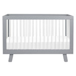 Hudson 3-in-1 Convertible Crib with Toddler Bed Conversion Kit - Gray/White - Project Nursery