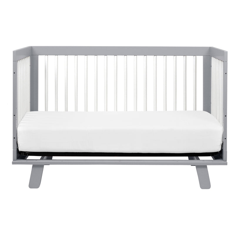 Hudson 3-in-1 Convertible Crib with Toddler Bed Conversion Kit - Gray/White - Project Nursery