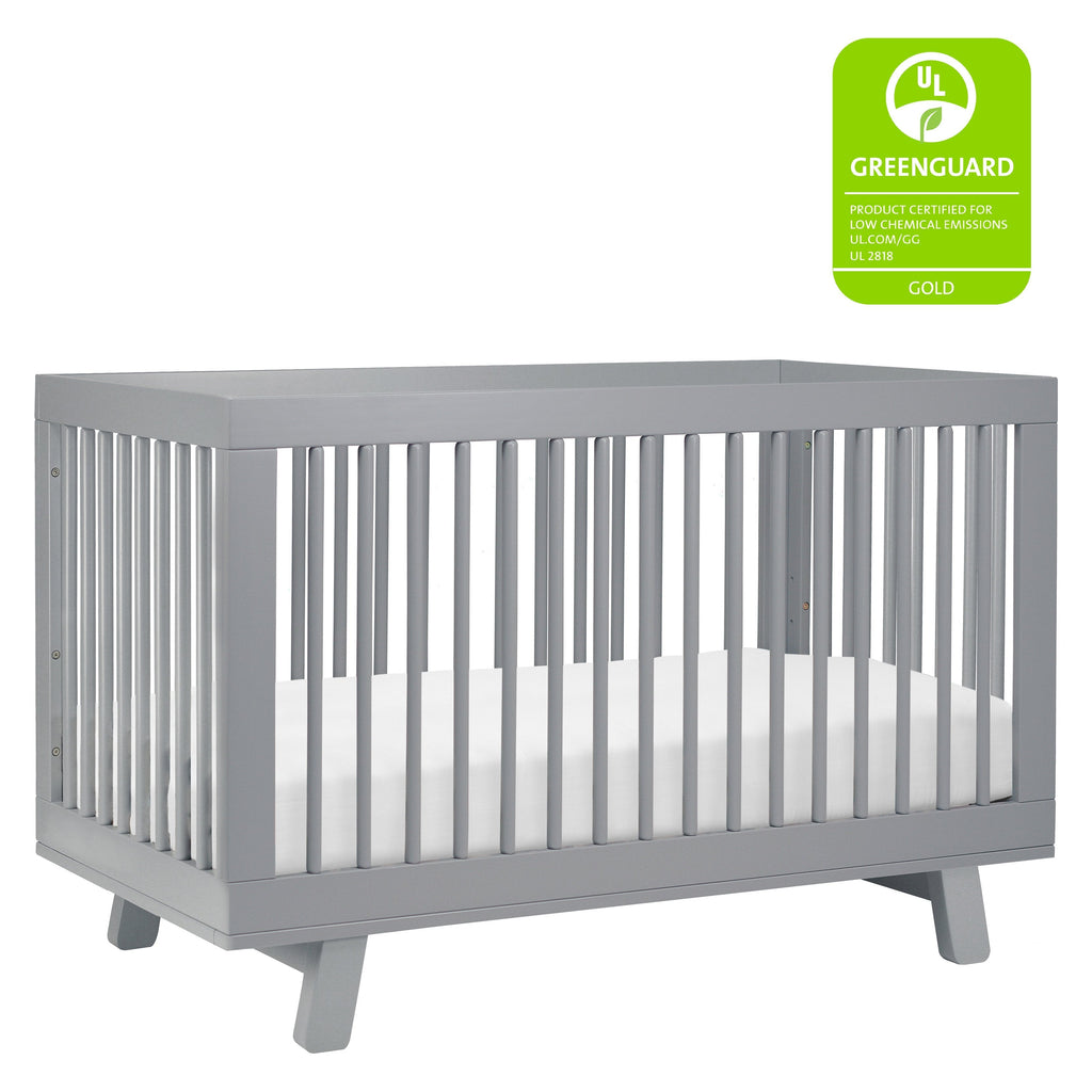 Hudson 3-in-1 Convertible Crib with Toddler Bed Conversion Kit - Grey - Project Nursery