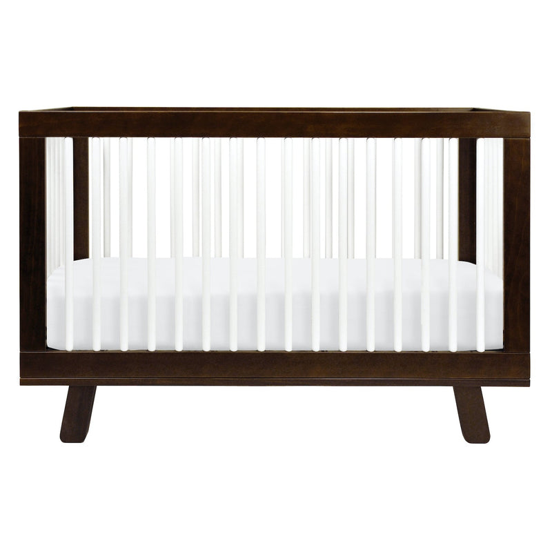 Hudson 3-in-1 Convertible Crib with Toddler Bed Conversion Kit - Espresso/White - Project Nursery