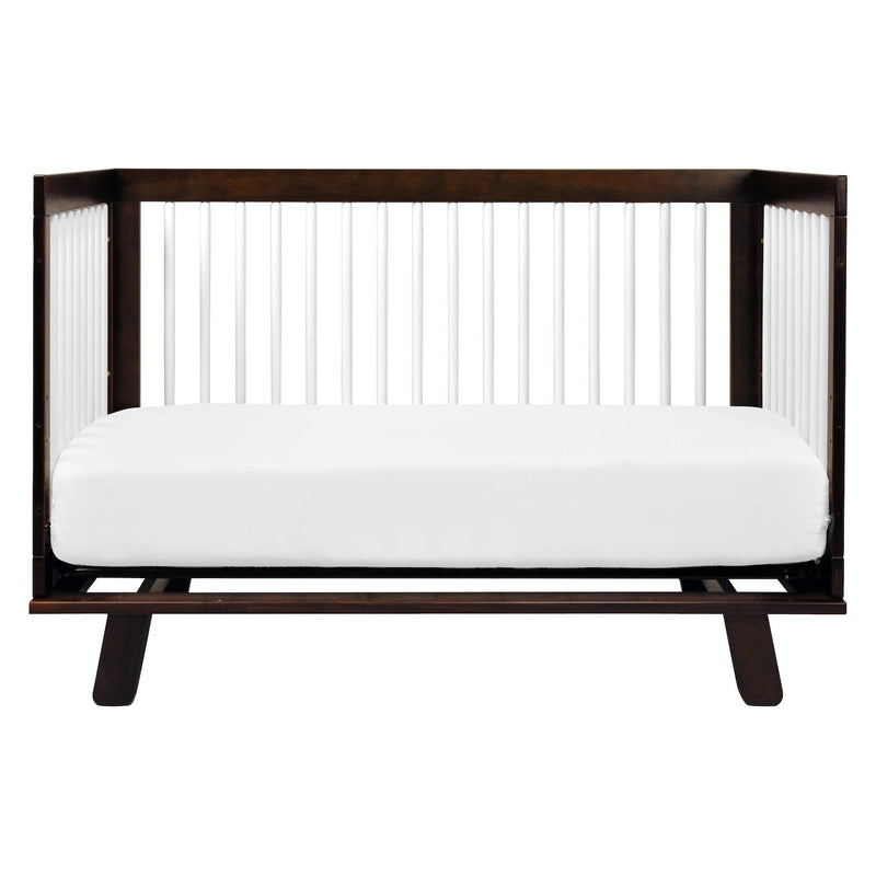 Hudson 3-in-1 Convertible Crib with Toddler Bed Conversion Kit - Espresso/White - Project Nursery