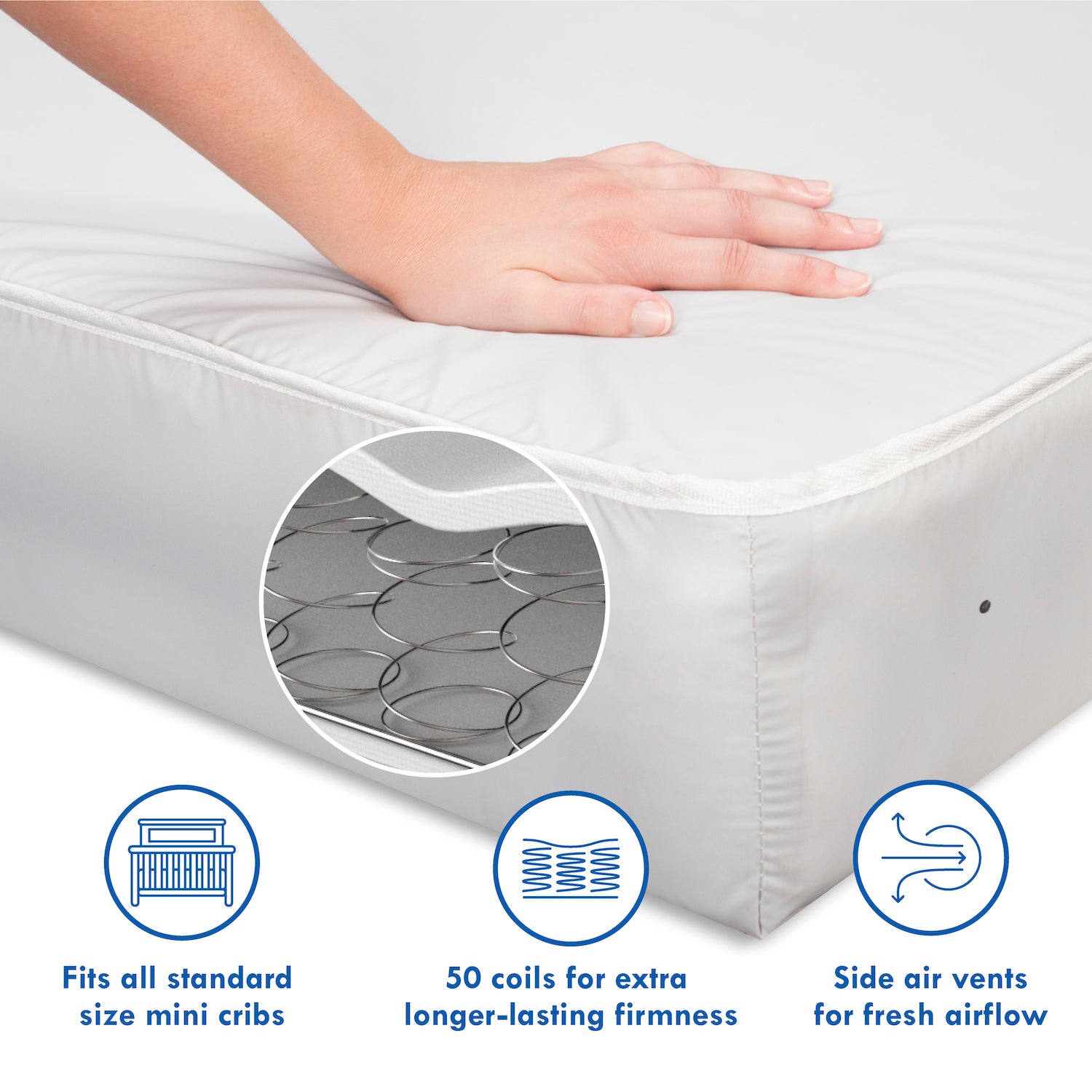 DaVinci Deluxe Coil Mini Crib Mattress - Project Nursery