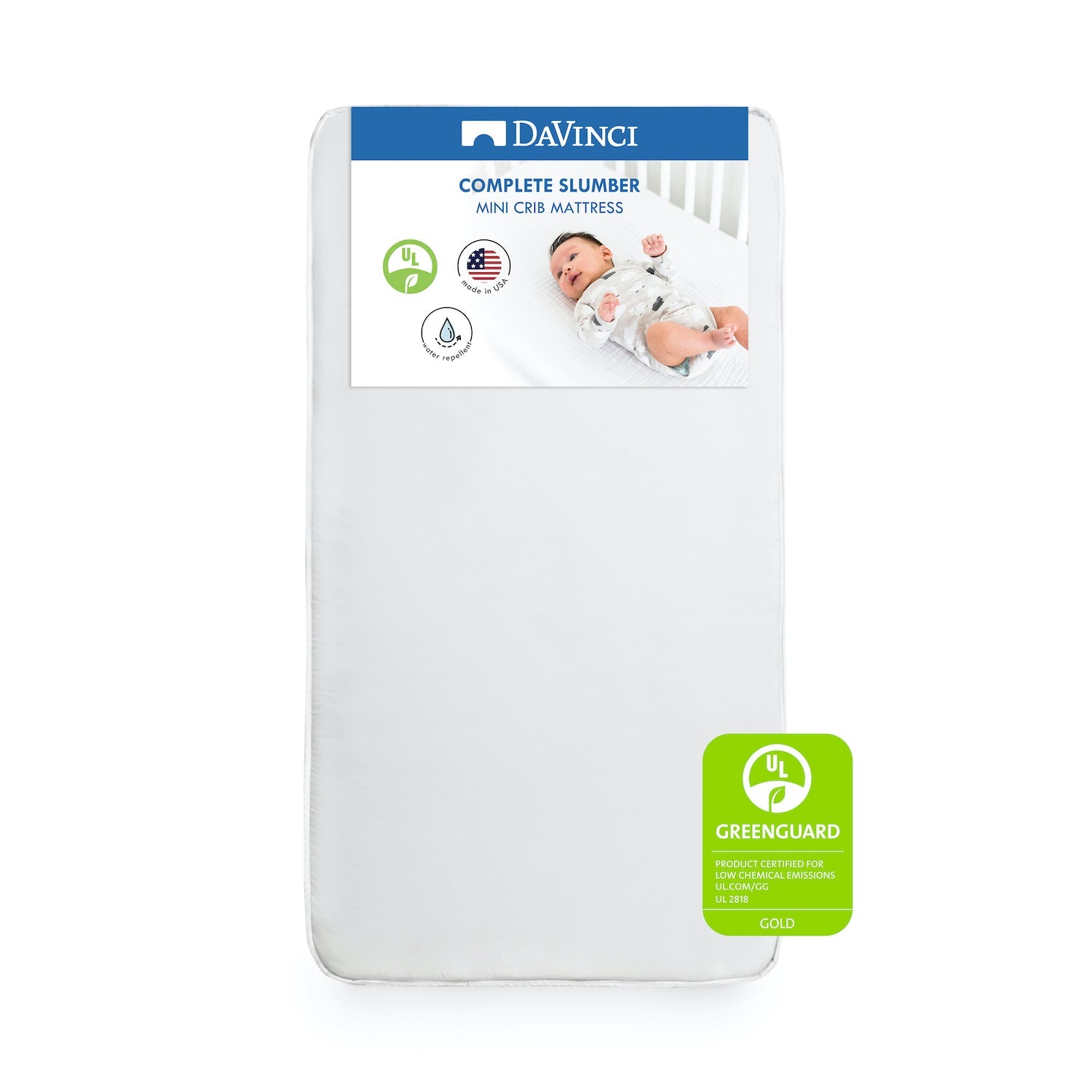 DaVinci Complete Slumber Mini Crib Mattress with Firm support - Project Nursery