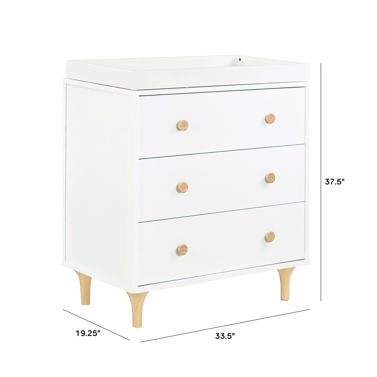 Lolly 3-Drawer Changer Dresser - White - Project Nursery