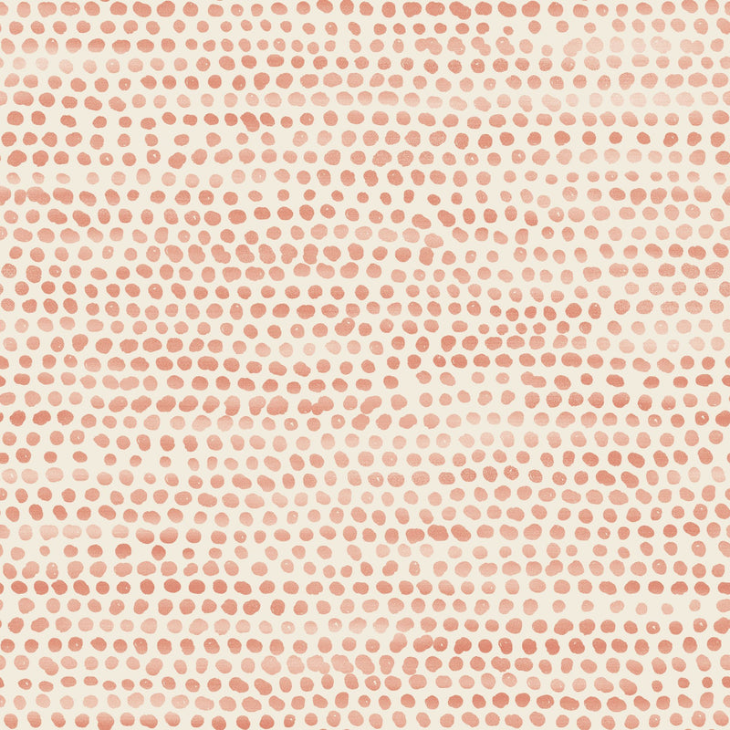 Moire Dots Wallpaper - Coral - Project Nursery
