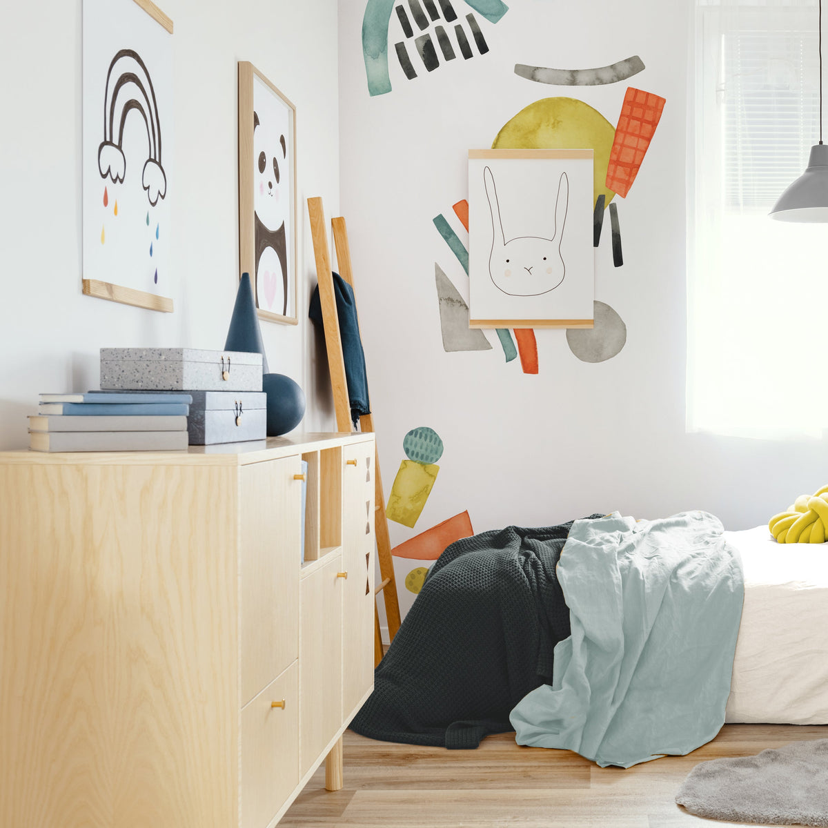 Bright Abstract Shape Wall Decals - Medium