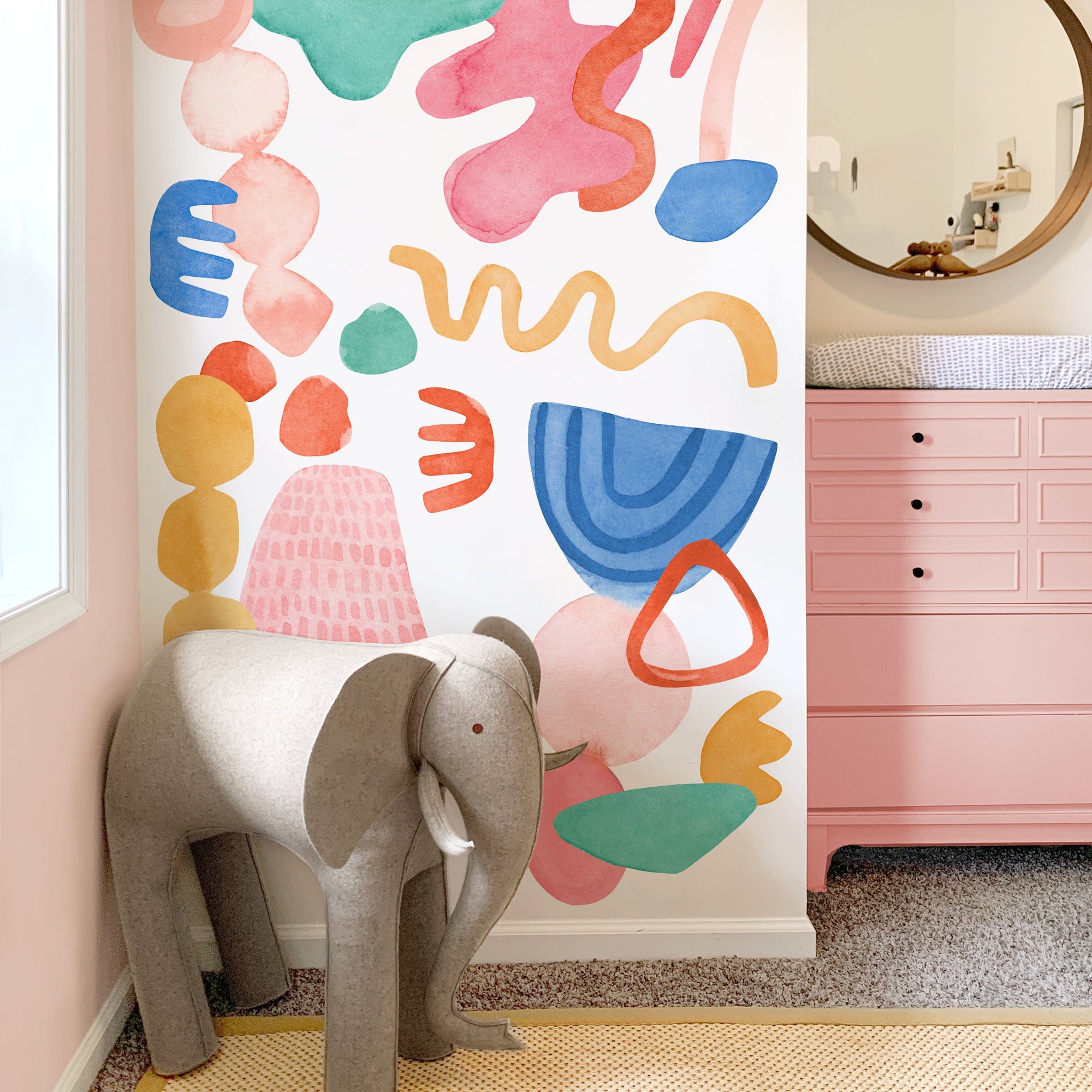 Fresh Abstract Shape Wall Decals - Large