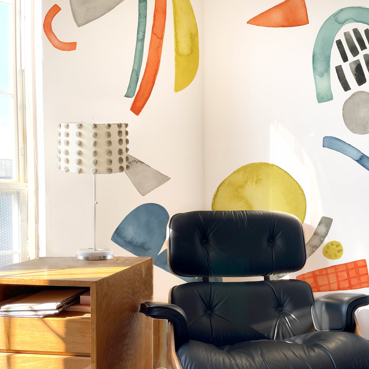 Bright Abstract Shape Wall Decals - Medium