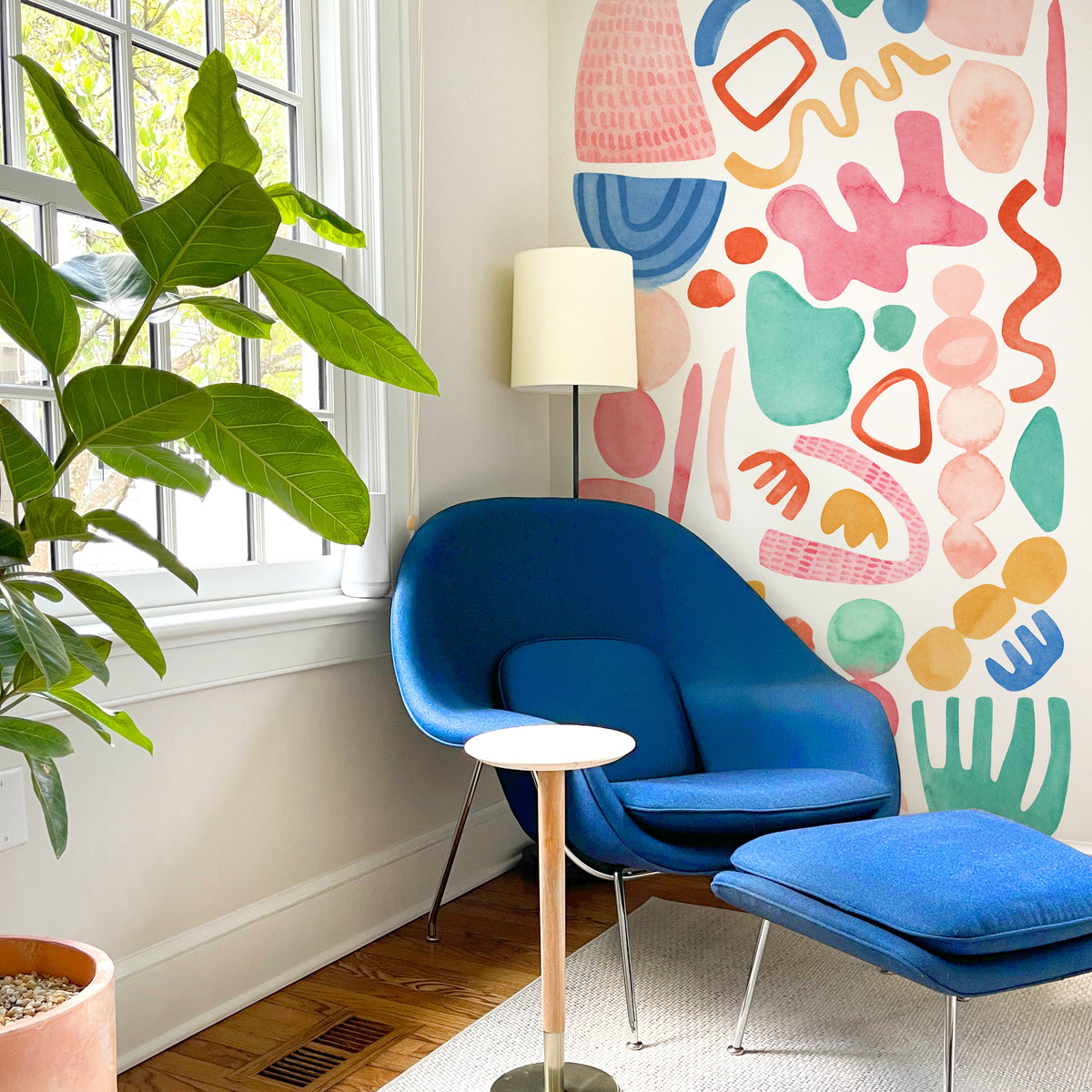 Fresh Abstract Shape Wall Decals - Medium