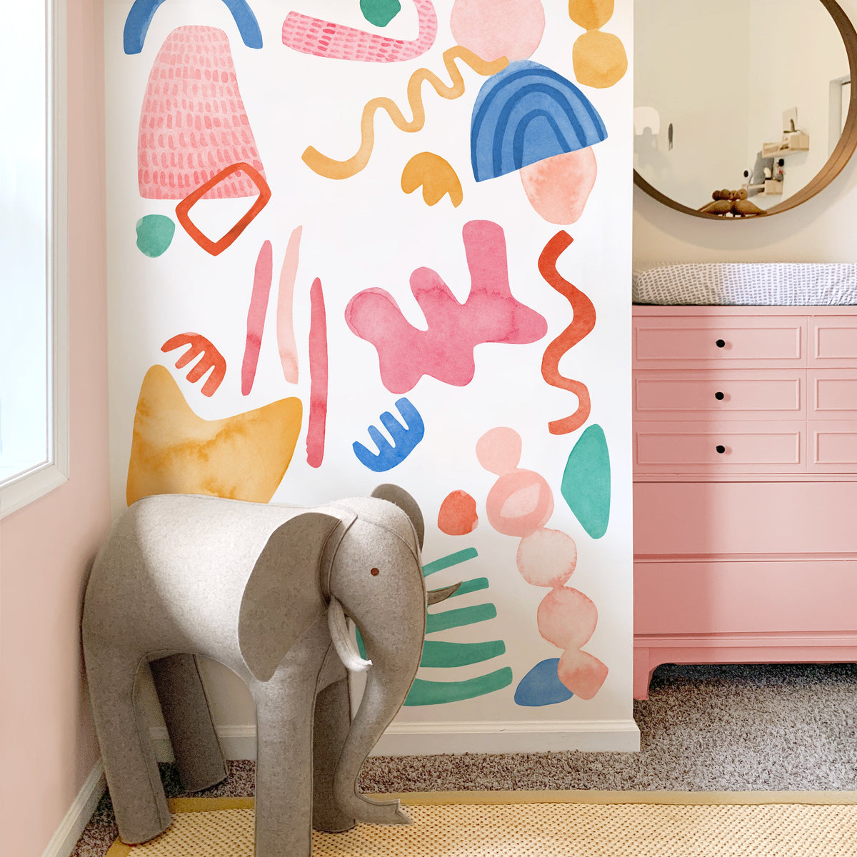 Fresh Abstract Shape Wall Decals - Medium