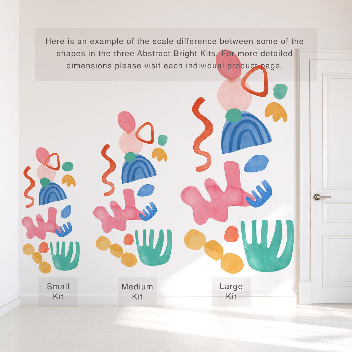 Fresh Abstract Shapes Wall Decal Set - Large