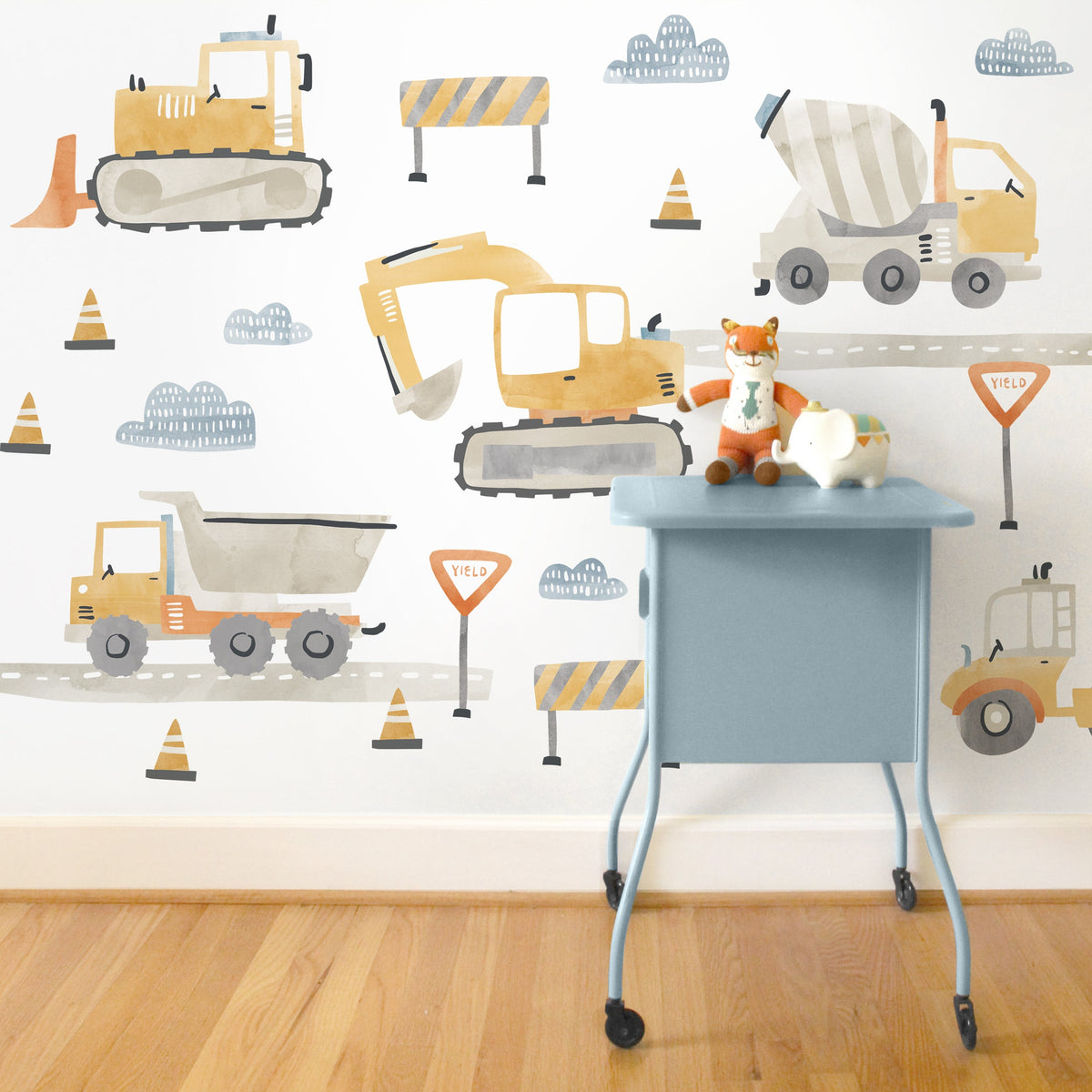Construction Wall Decals - Medium