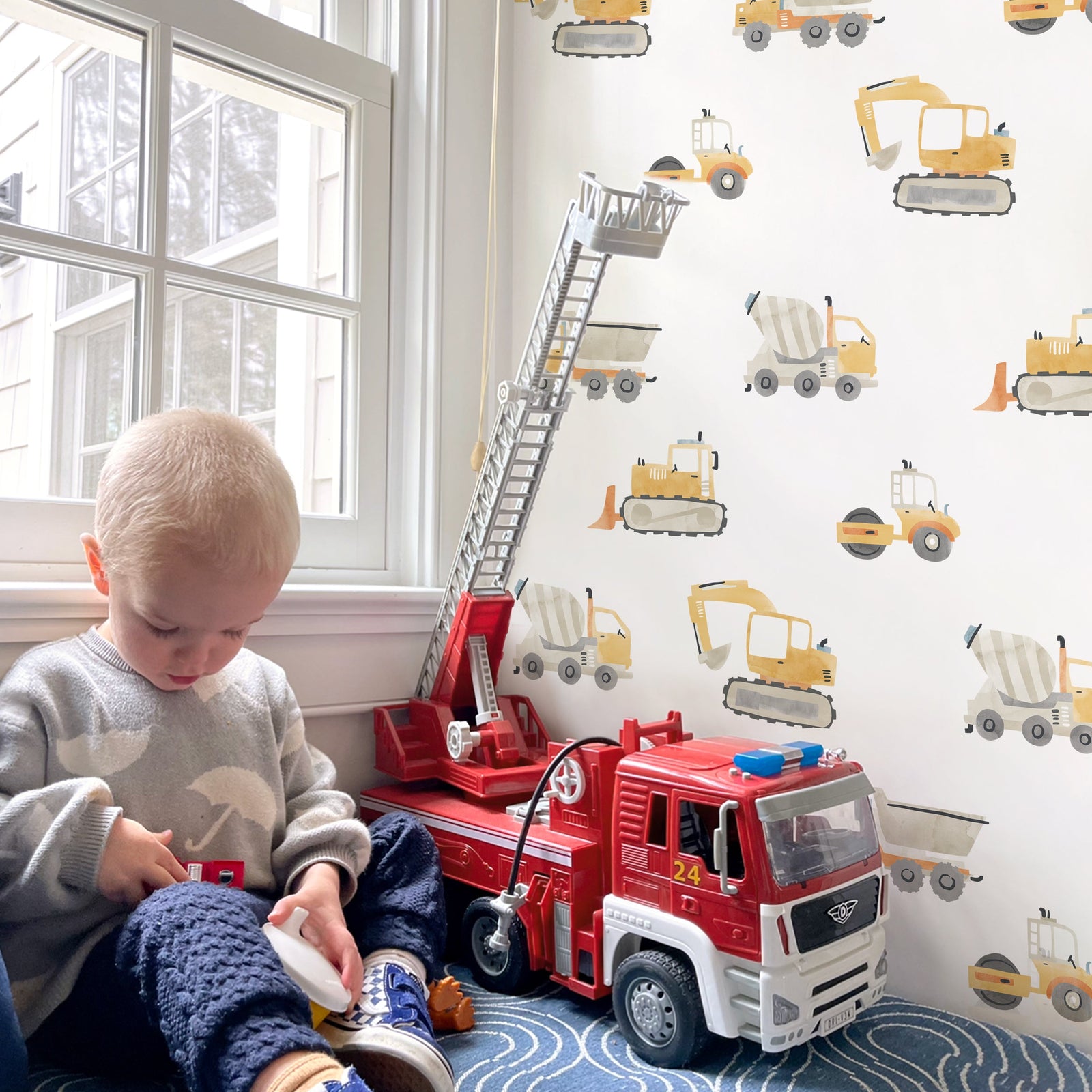 Construction Truck Toss Wall Decals