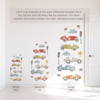 Hot Rod Wall Decal Set - Small