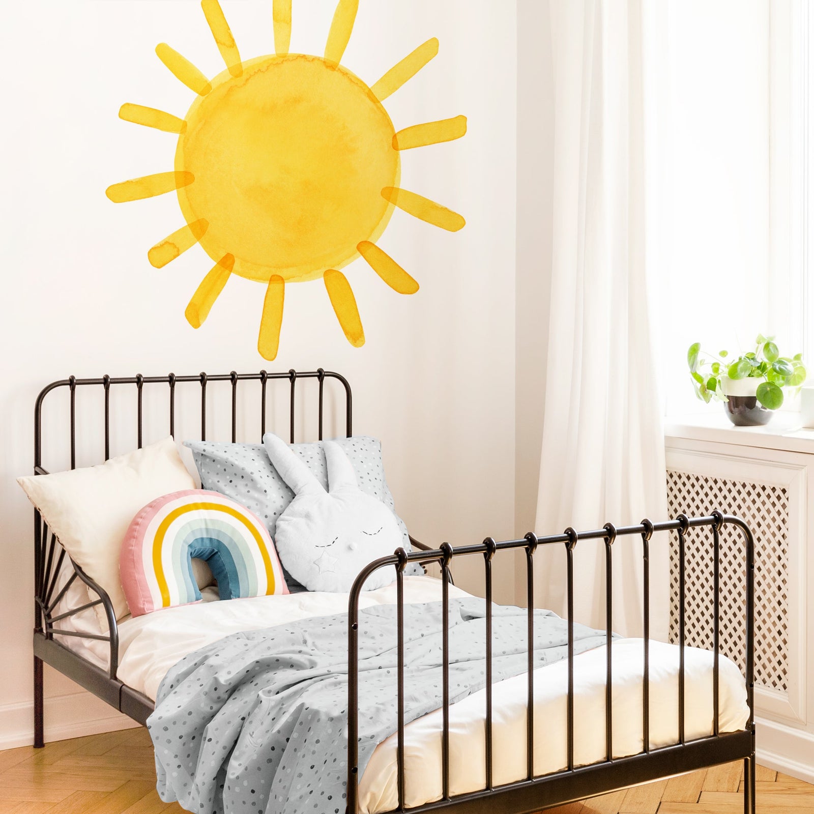 Watercolor Sun Wall Decal - Extra Large