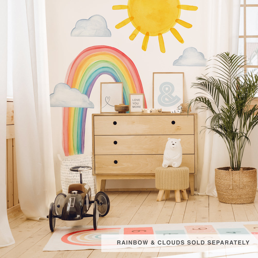 Watercolor Sun Wall Decal - Extra Large by MejMej – Project Nursery