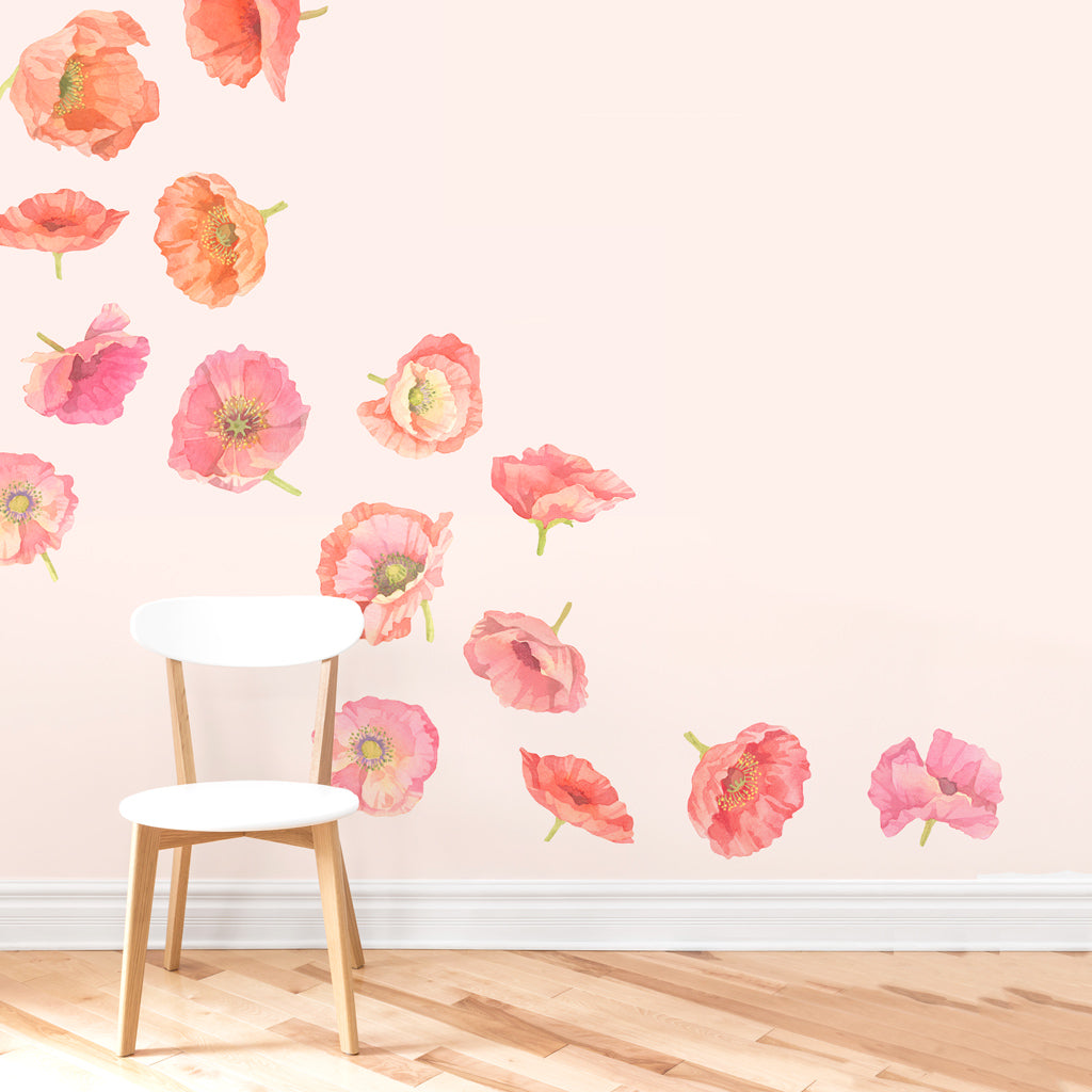 Poppy Wall Decals - Large