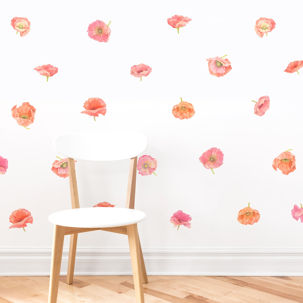 Poppy Wall Decals - Small