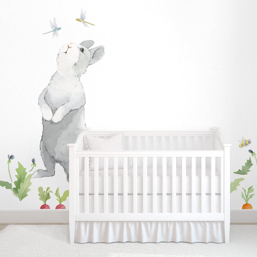Curious Bunny Wall Decal - Large