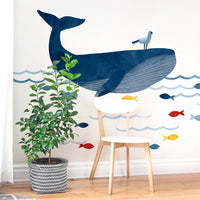 Warrick the Whale Wall Decal