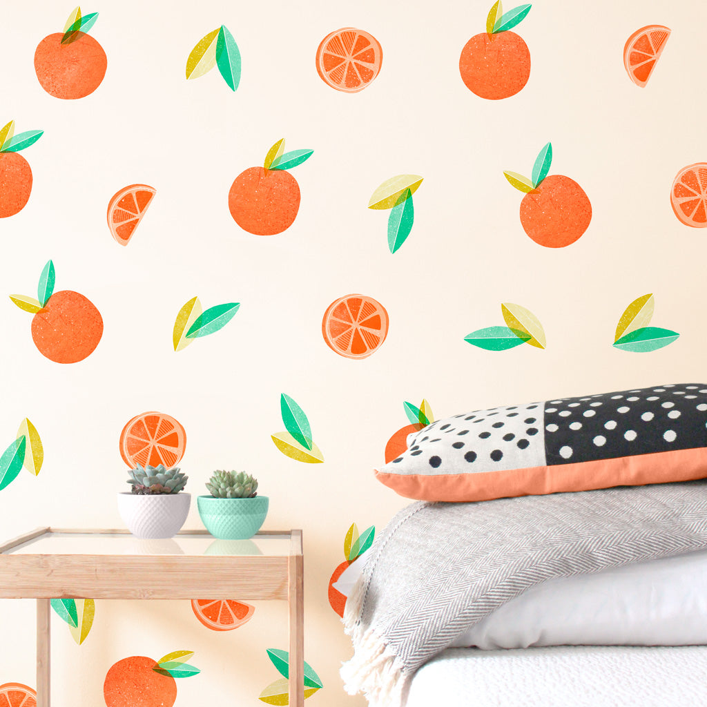 Orange Toss Wall Decals