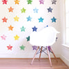 Rainbow Watercolor Star Wall Decal Set - Large