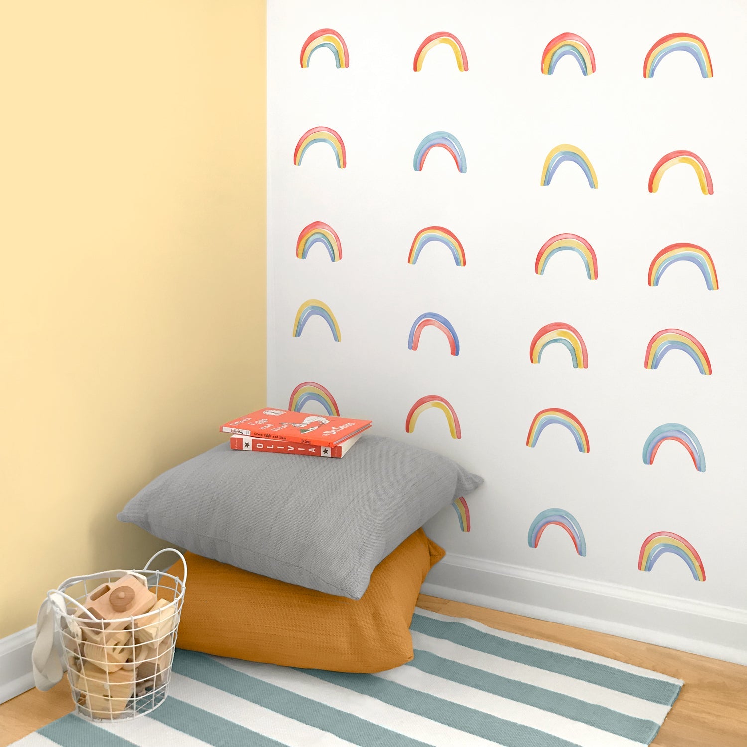 Watercolor Rainbow Wall Decals