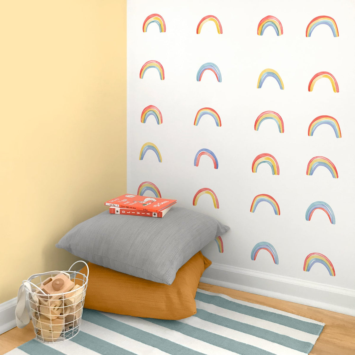 Watercolor Rainbow Wall Decals