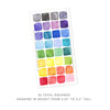 Rainbow Watercolor Square Wall Decal Set - Small
