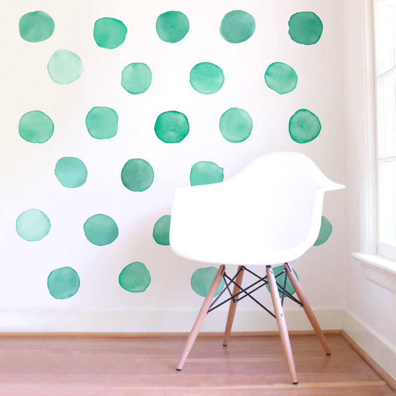 Watercolor Dot Wall Decal Set - Large
