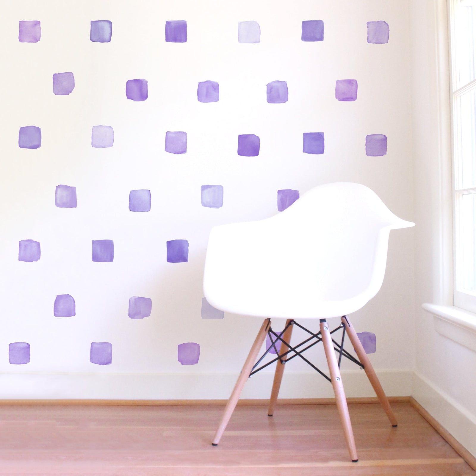 Watercolor Square Wall Decals - Small