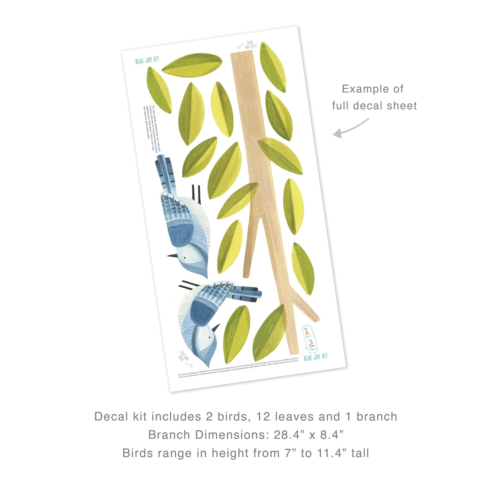 Blue Jay Wall Decals