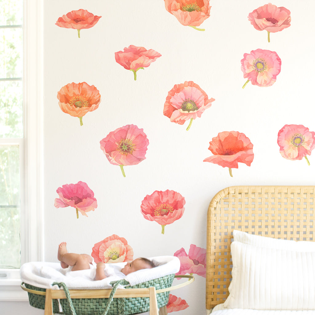 Poppy Wall Decals - Large