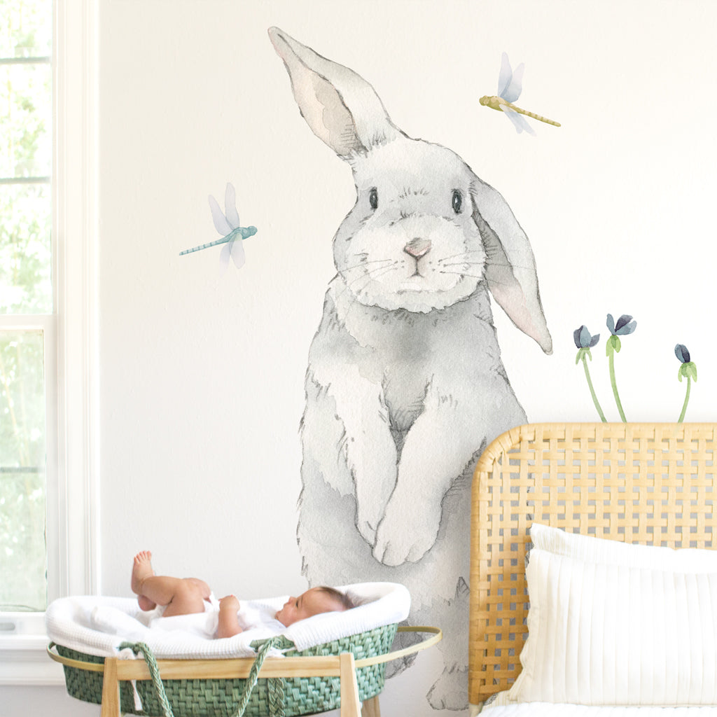Silly Bunny Wall Decal - Large