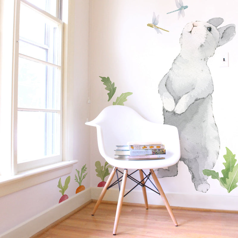 Curious Bunny Wall Decal - Large