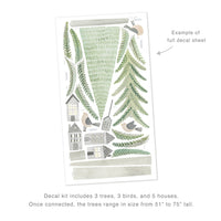 Evergreen Pine Forest Wall Decal Set - Large