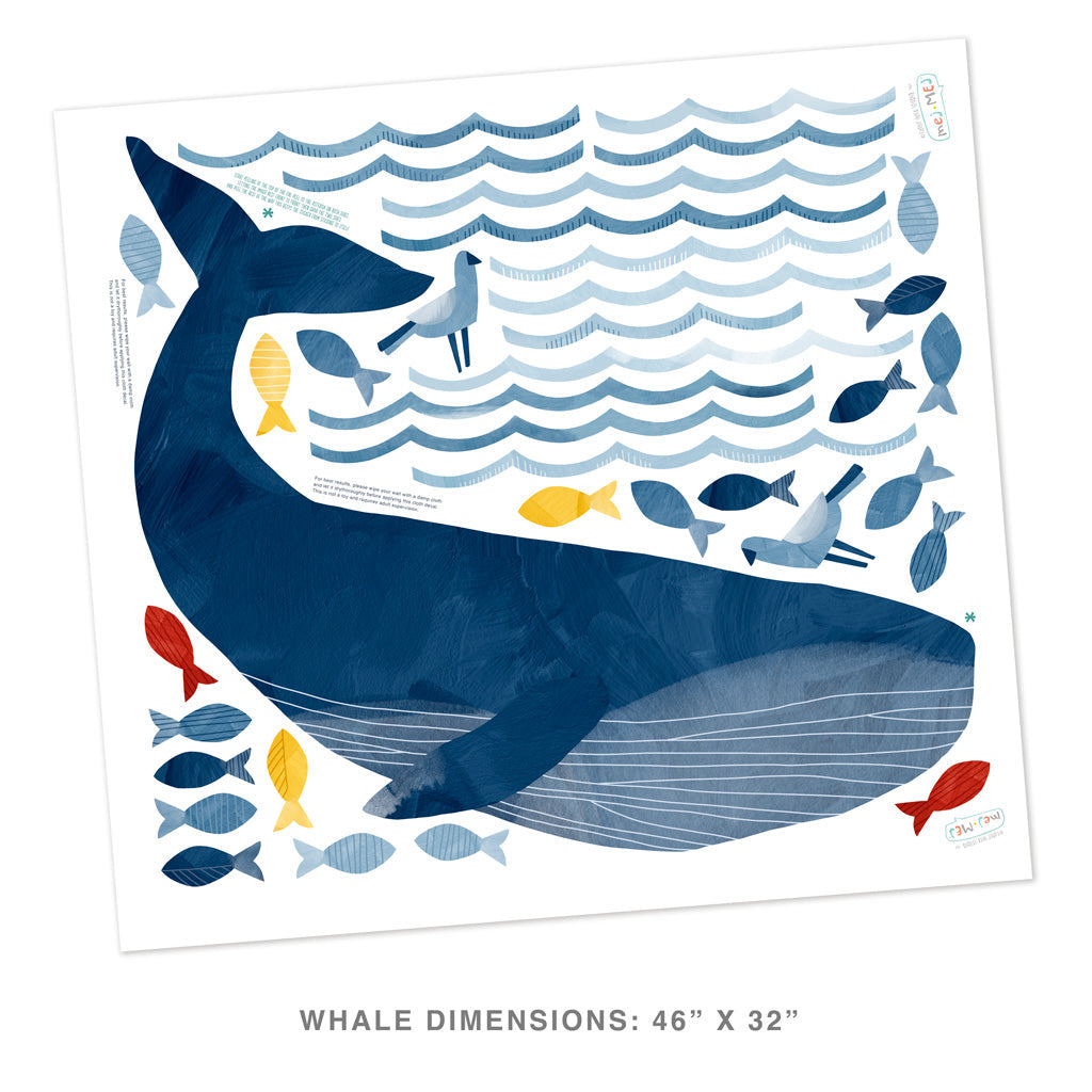 Warrick the Whale Wall Decal