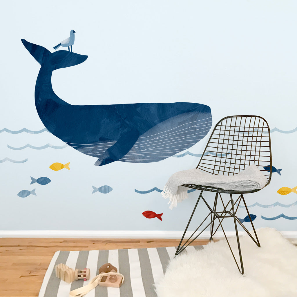 Warrick the Whale Wall Decal