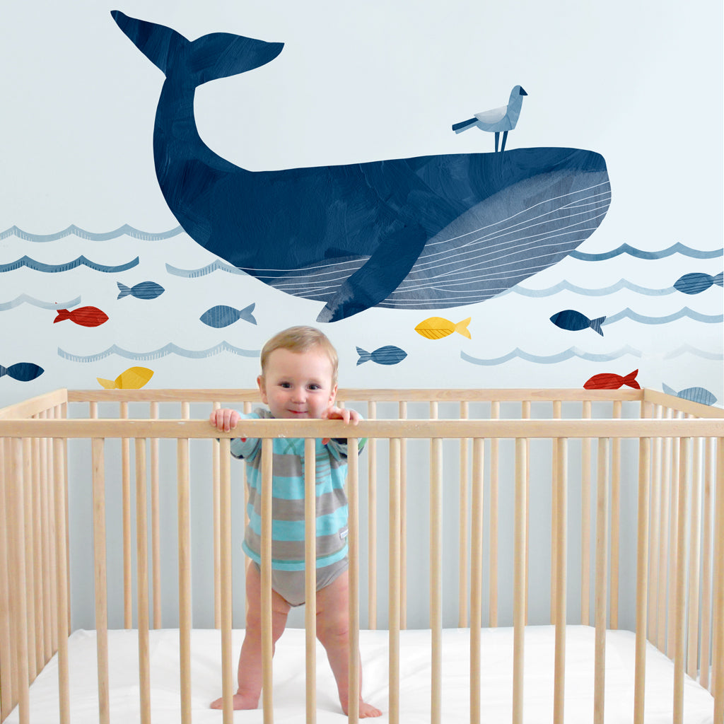 Warrick the Whale Wall Decal