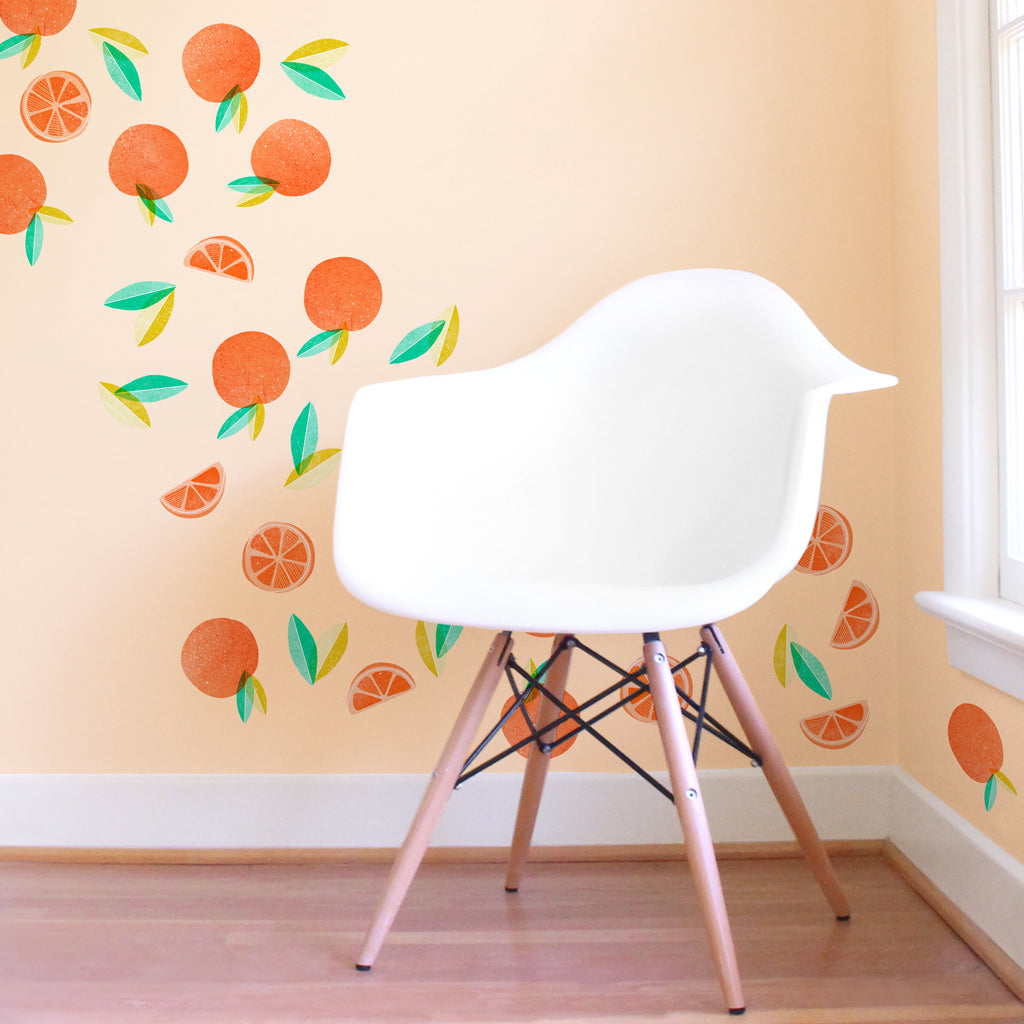 Orange Toss Wall Decals
