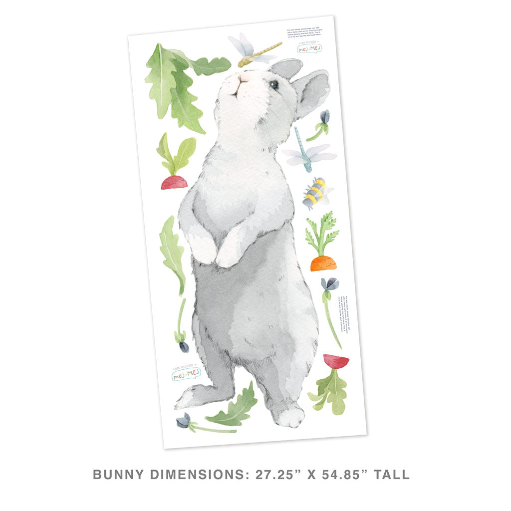 Curious Bunny Wall Decal - Large