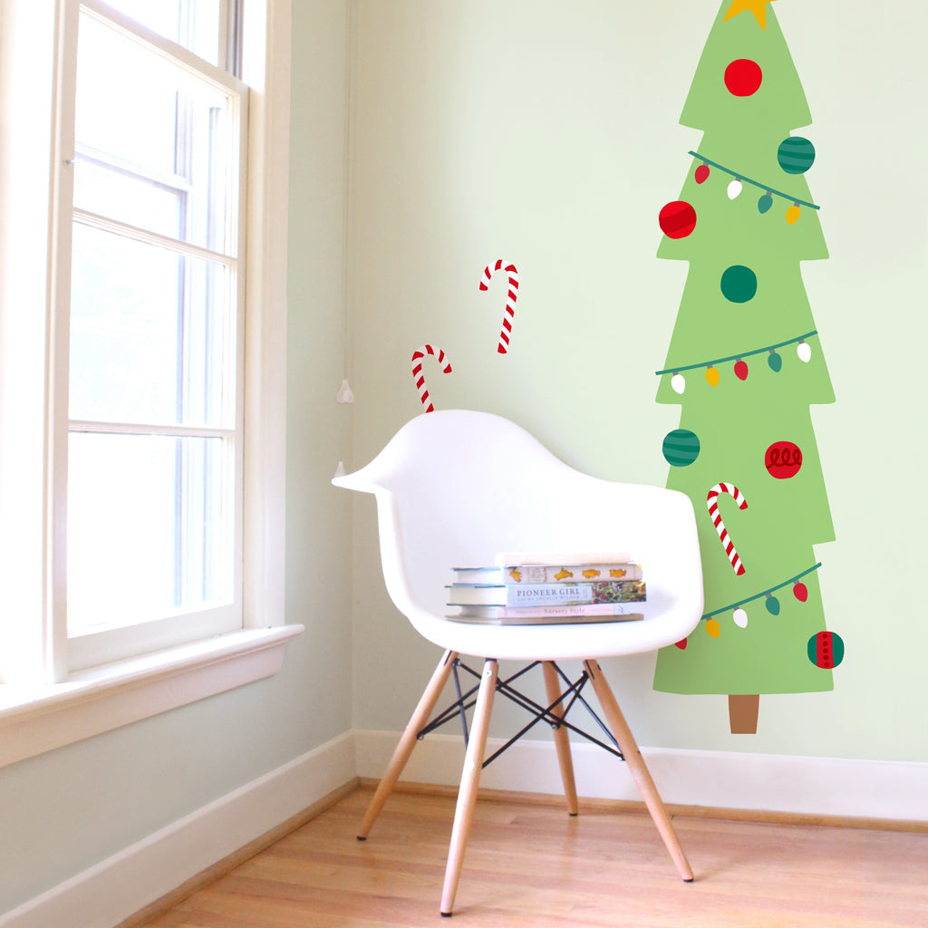 Holiday Christmas Tree Wall Decal