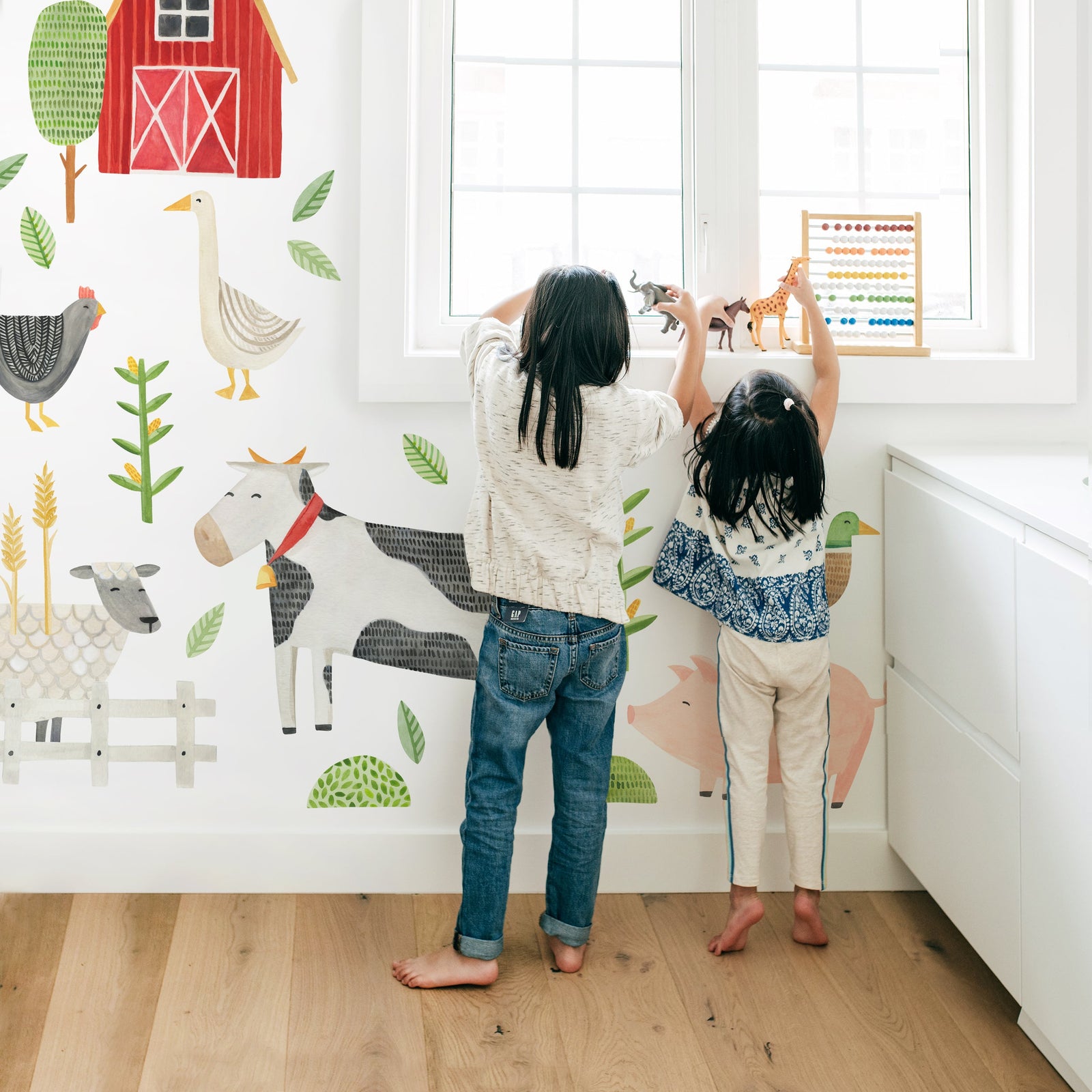 Modern Farm Wall Decals - Large