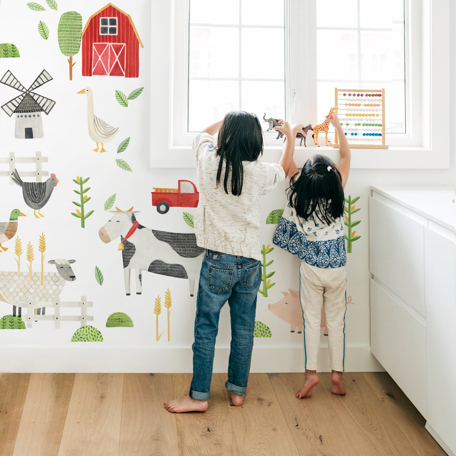 Modern Farm Wall Decals - Medium