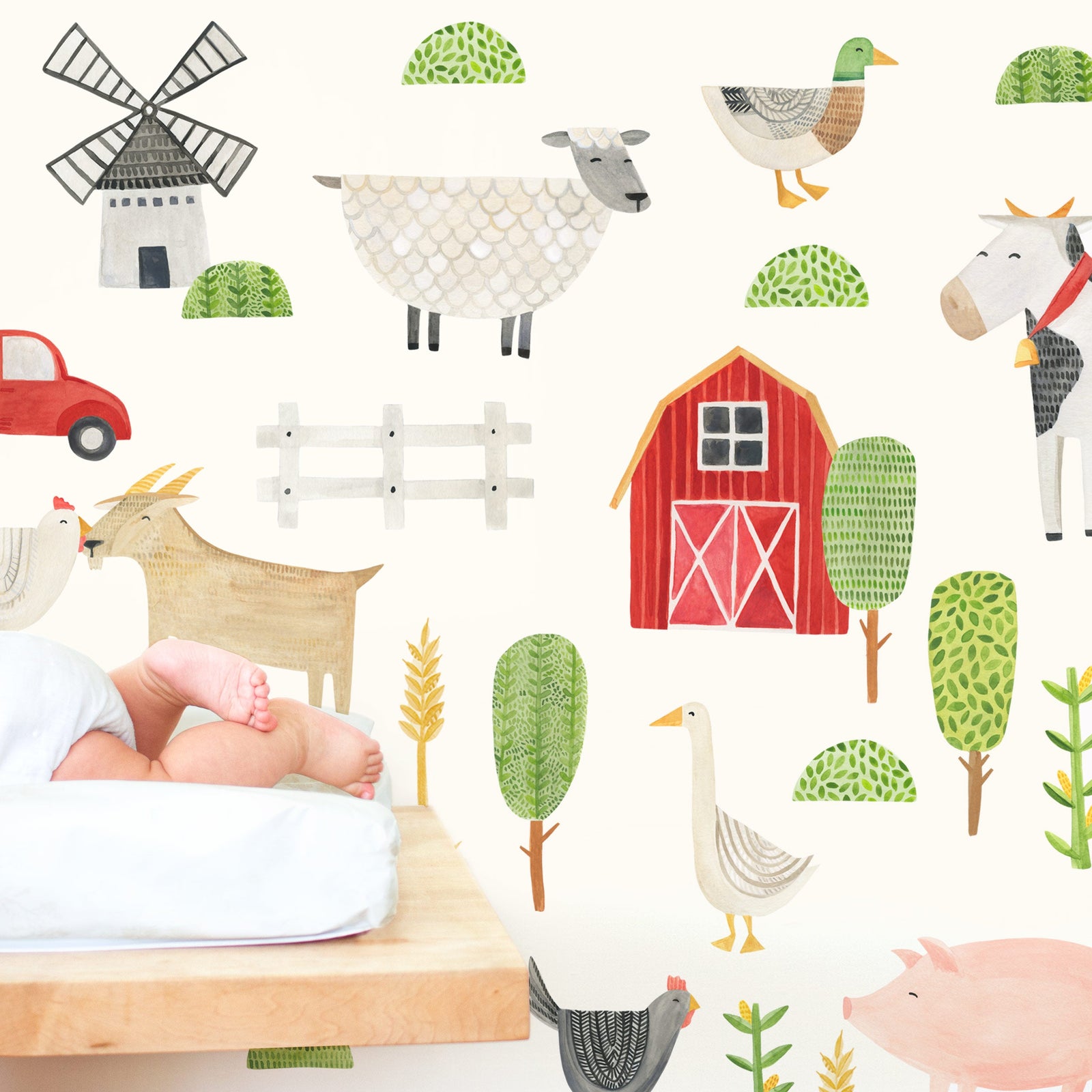 Modern Farm Wall Decals - Small