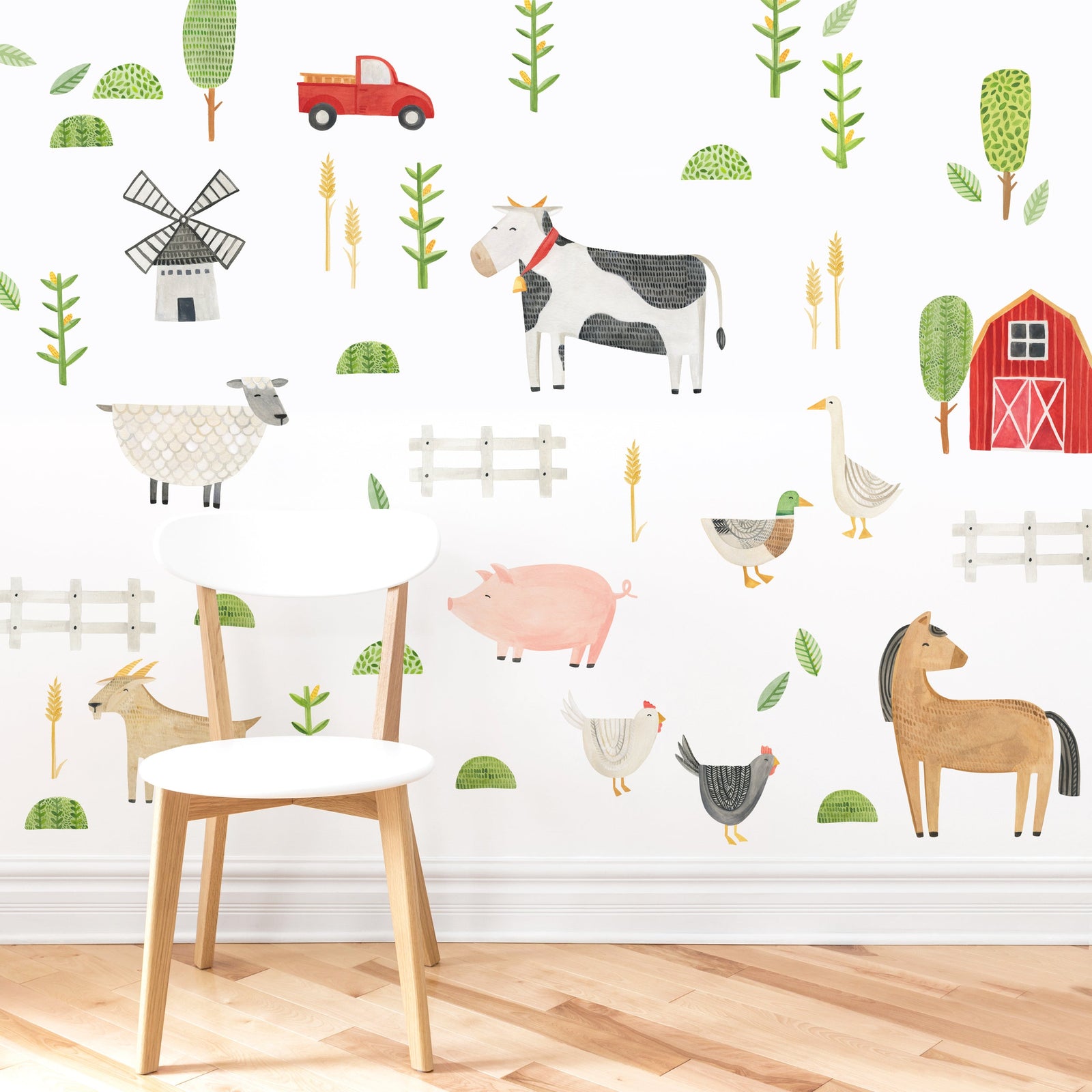 Modern Farm Wall Decals - Medium