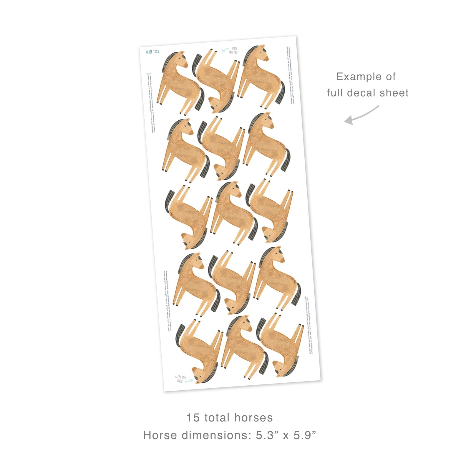 Horse Toss Wall Decals