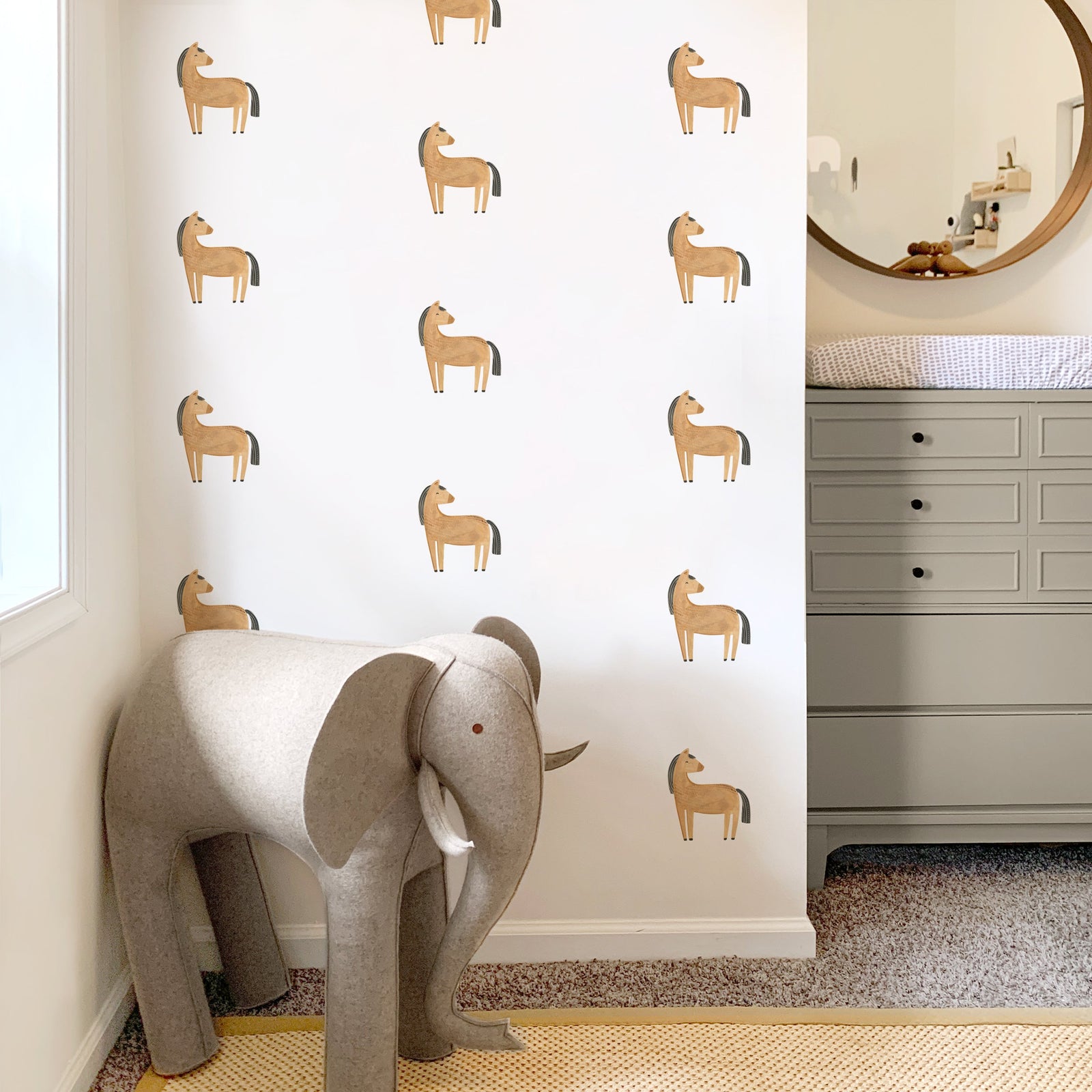 Horse Toss Wall Decals