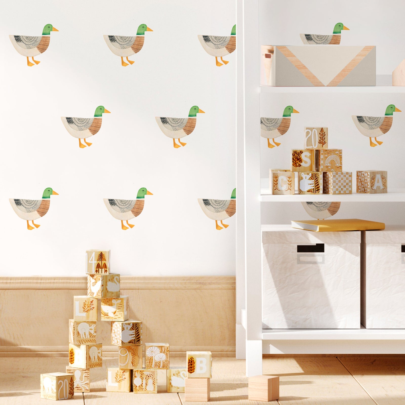 Mallard Duck Toss Wall Decals